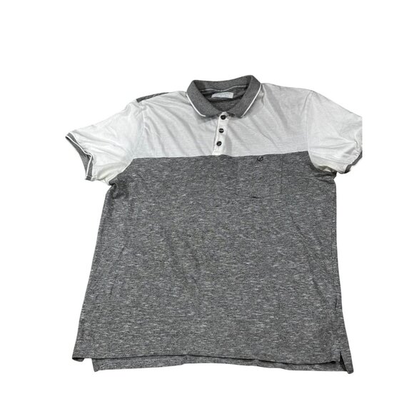 Denim & Flower Ricky Singh Gray & White Polo Shirt L - Picture 3 of 11